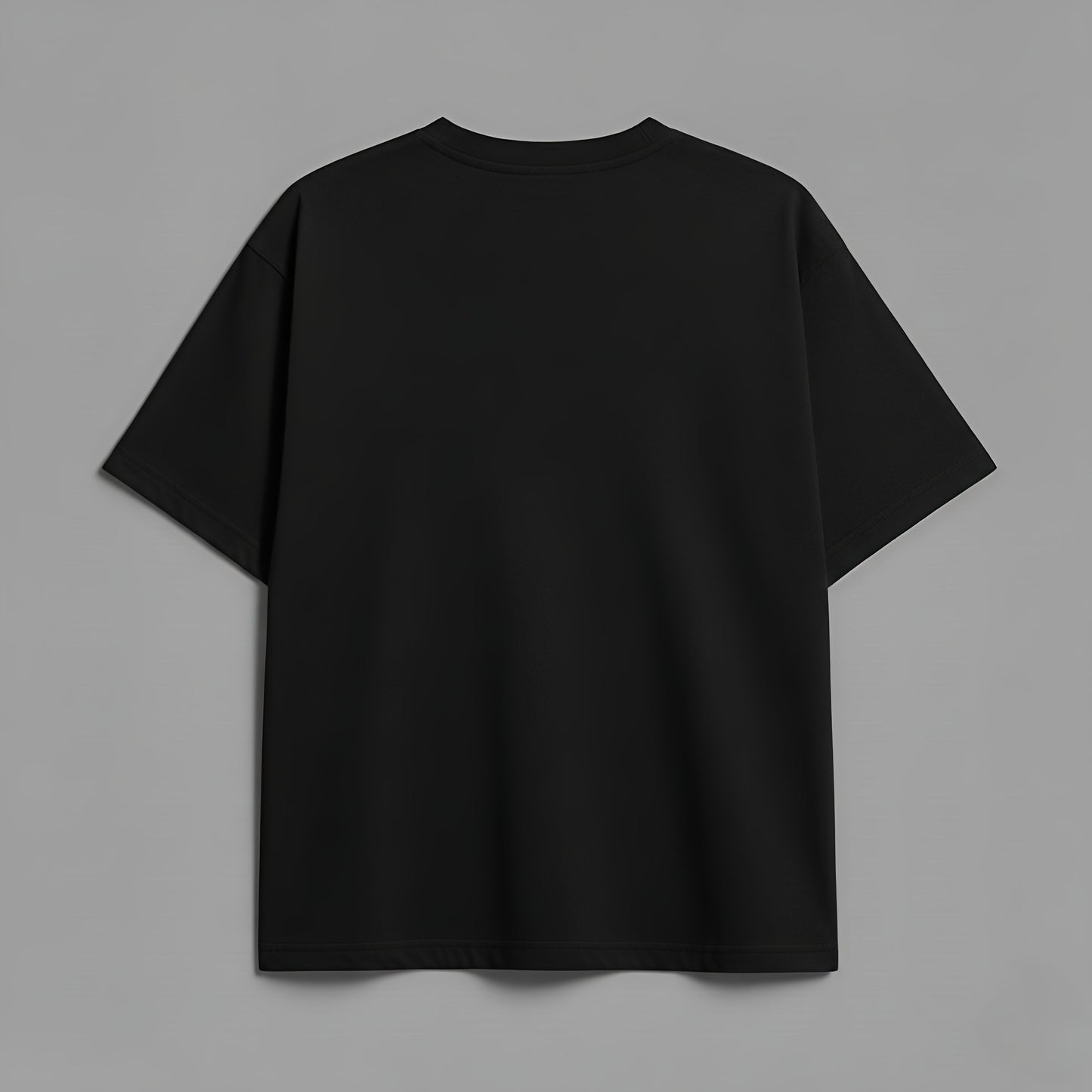 SLEEK TOUCH OVERSIZED TEE – BLACK