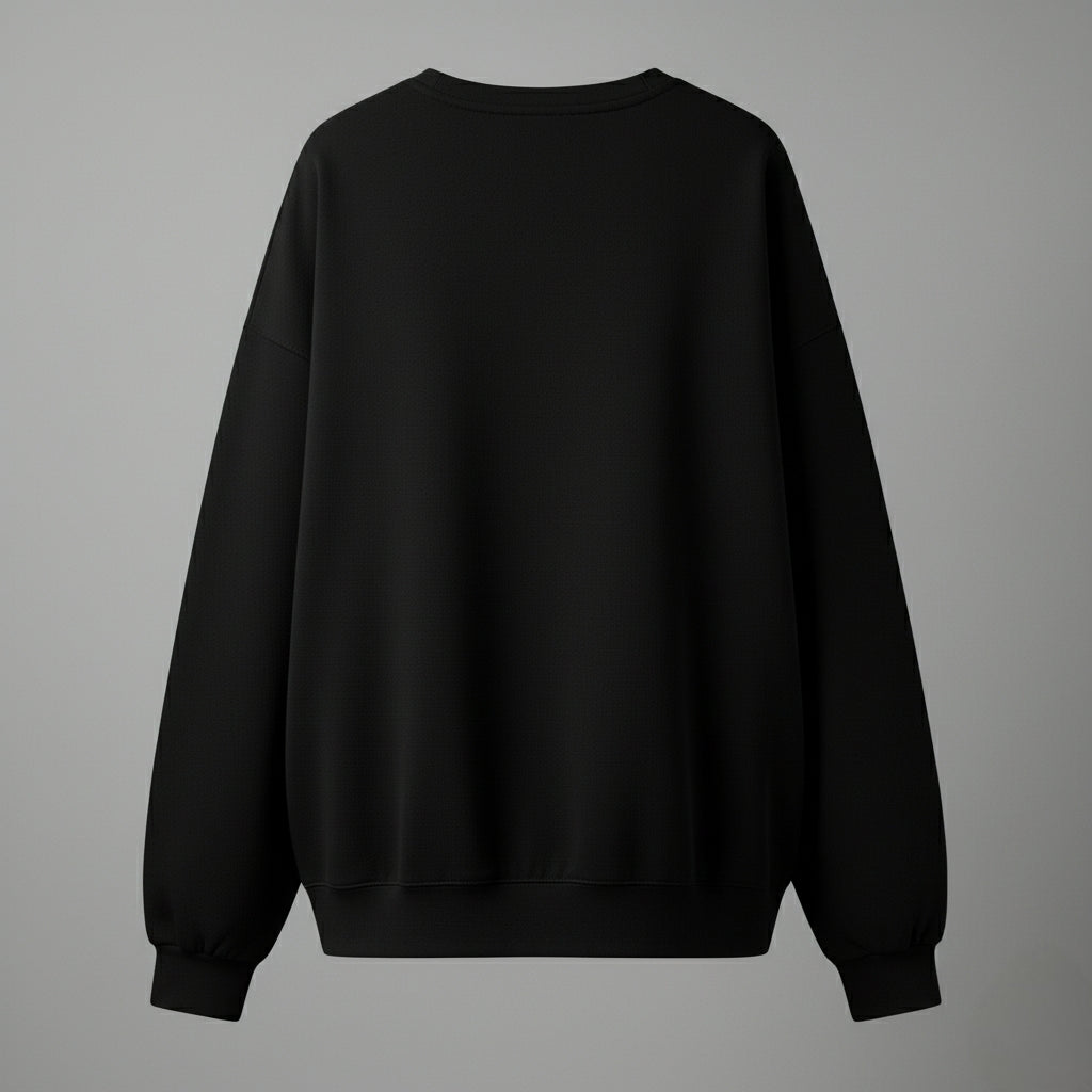 MIDDEL F SWEATSHIRT–BLACK
