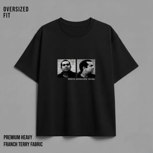GURUJI OVERSIZEED TEE-BLACK