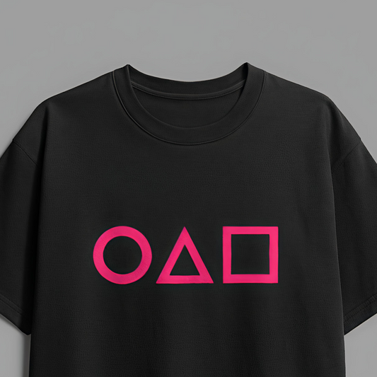 SQUID GAME OVERSIZED TEE-BLACK