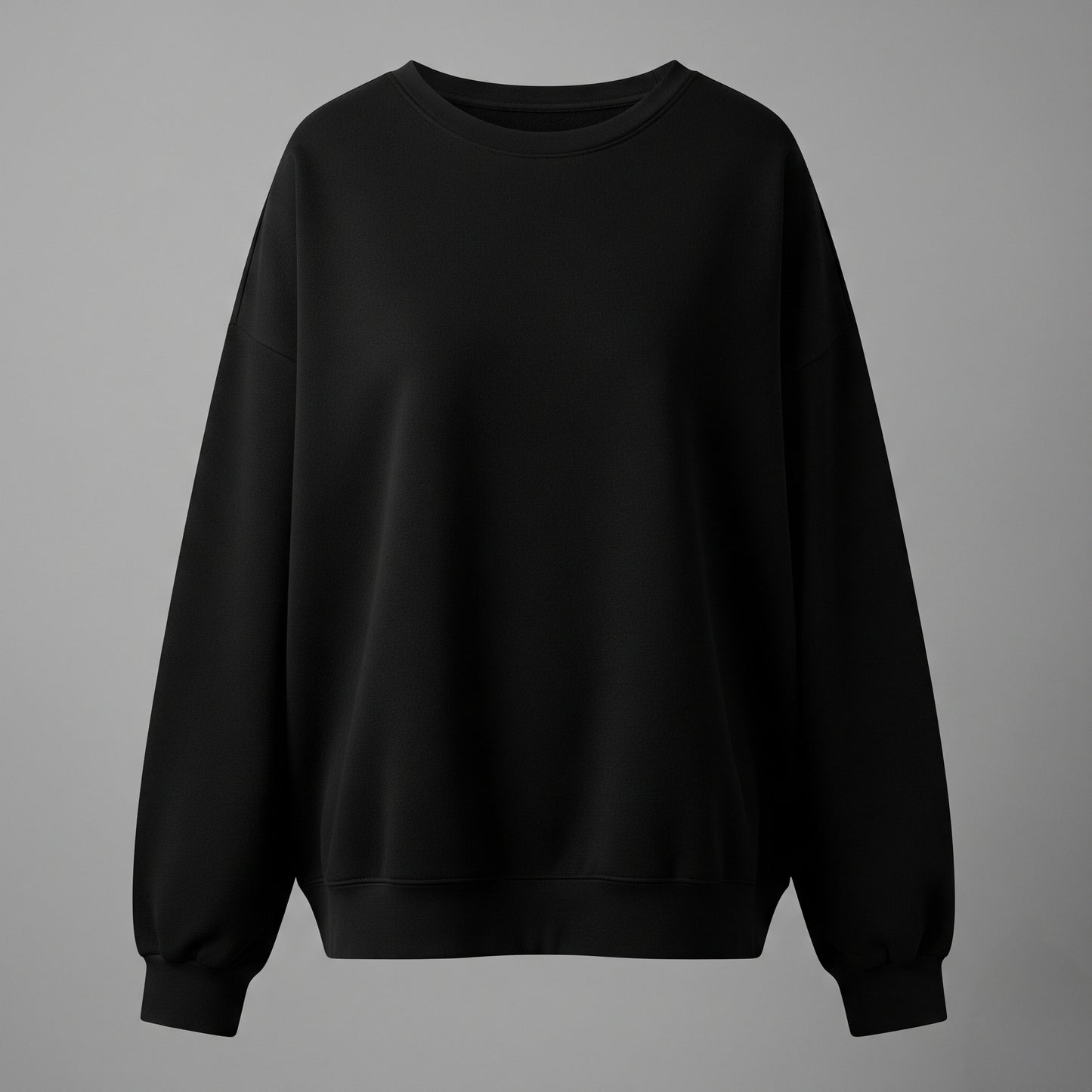 SLEEK TOUCH SWEATSHIRT-BLACK