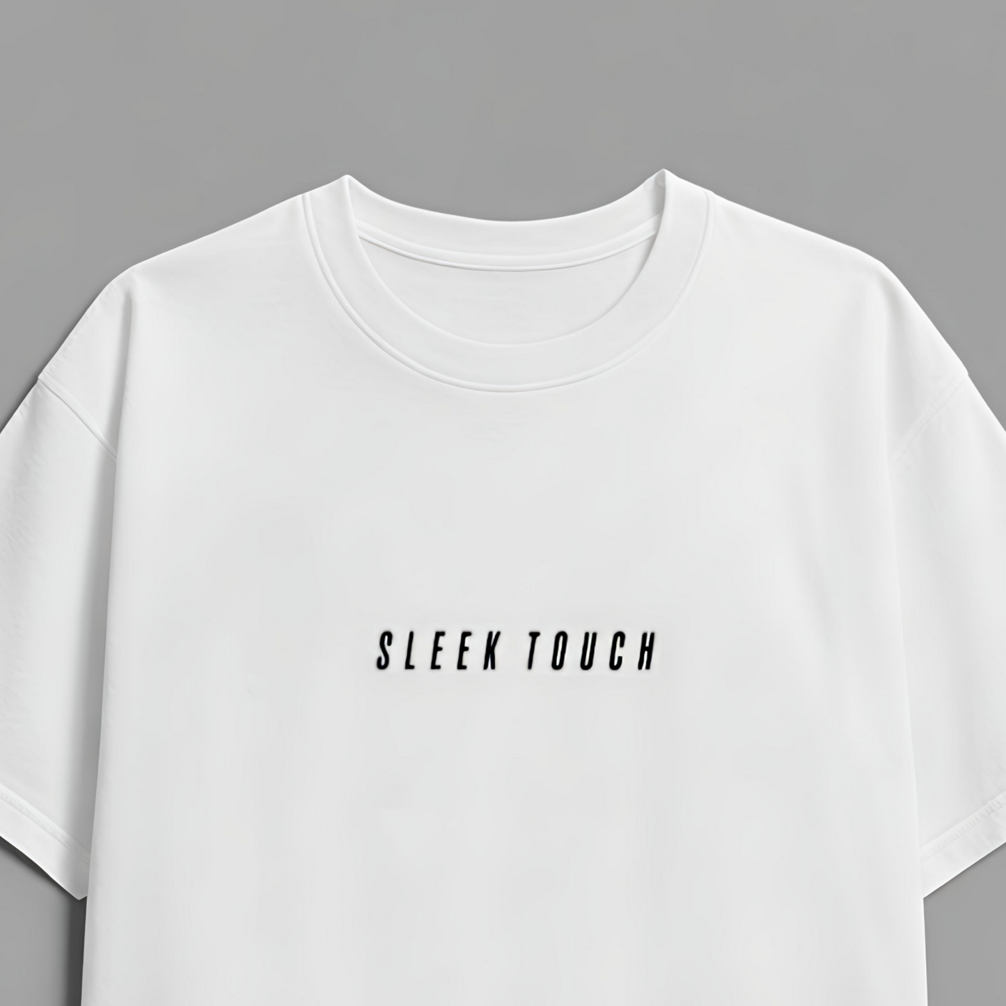 SLEEK TOUCH OVERSIZED TEE – WHITE