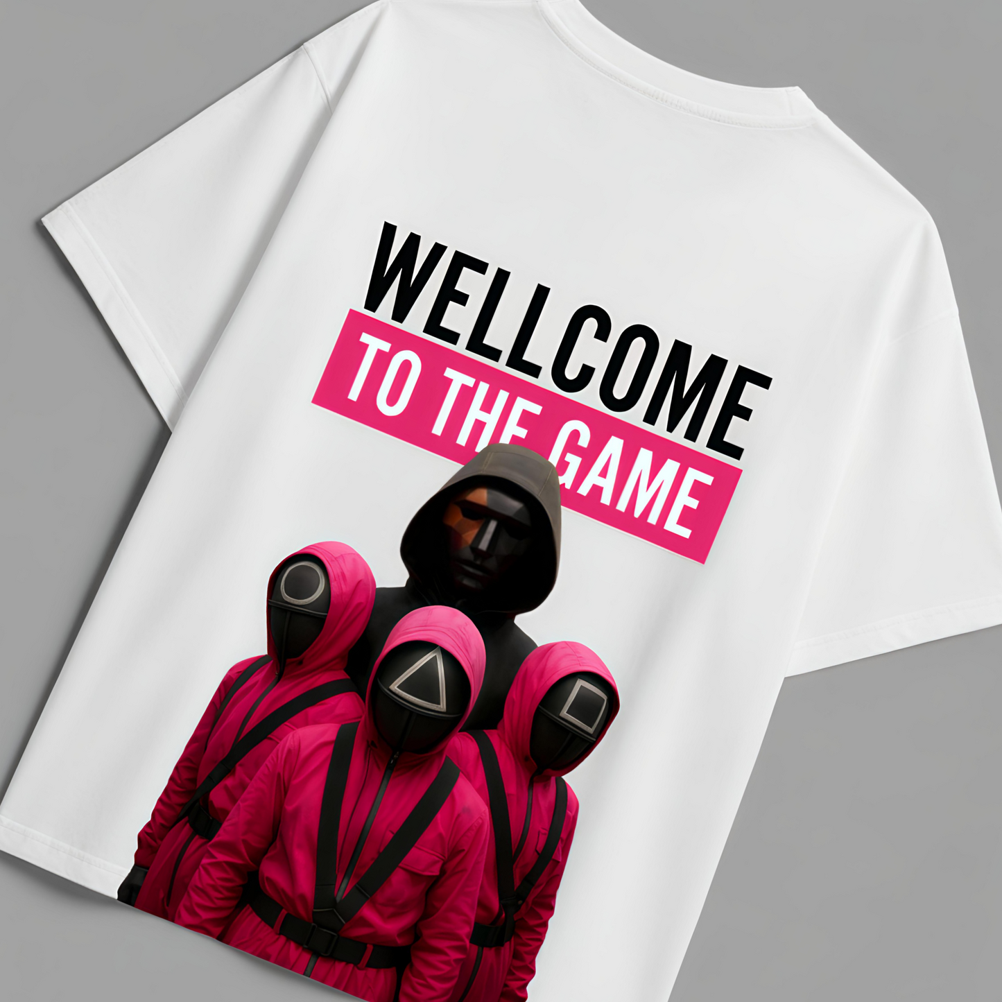 SQUID GAME OVERSIZED TEE-WHITE