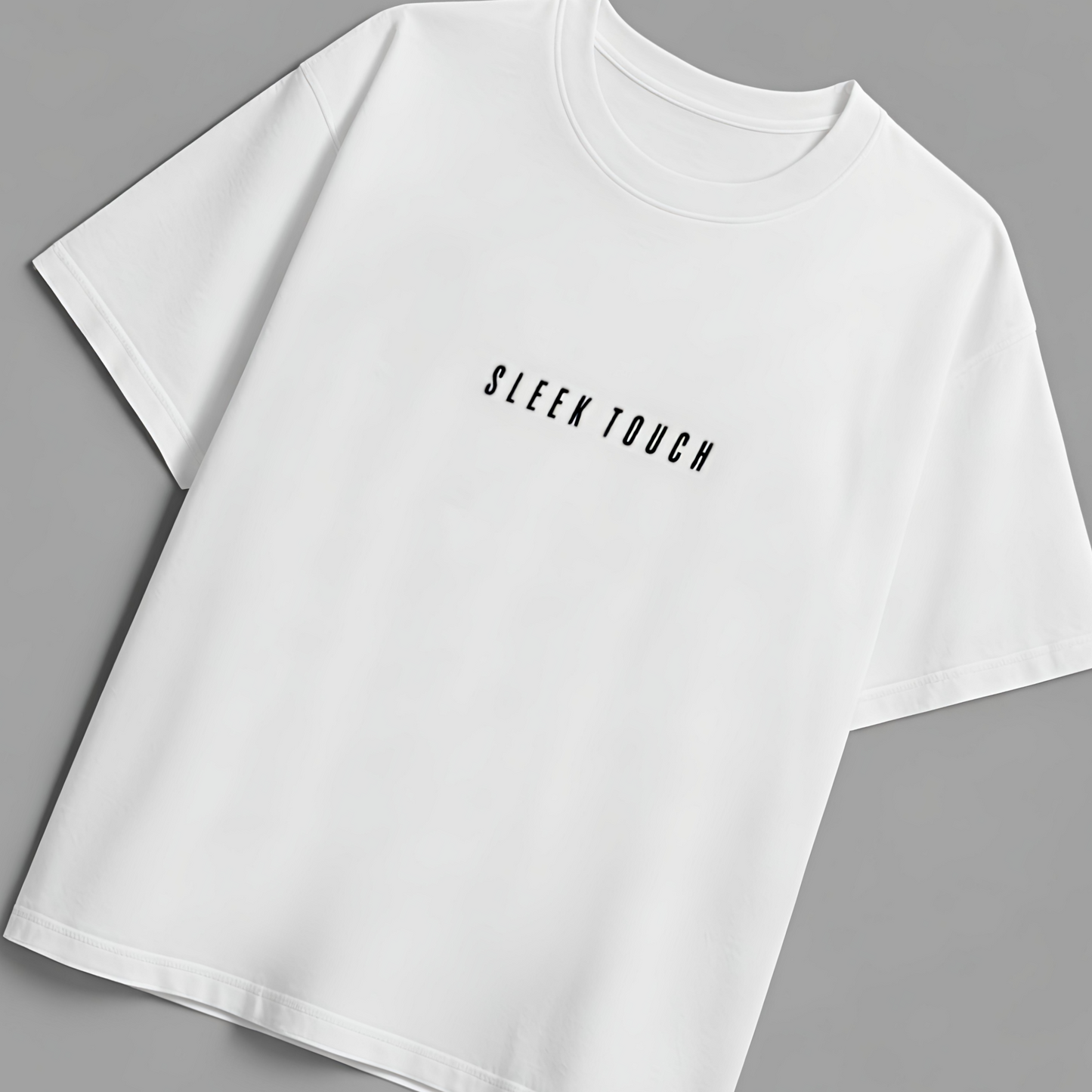 SLEEK TOUCH OVERSIZED TEE – WHITE